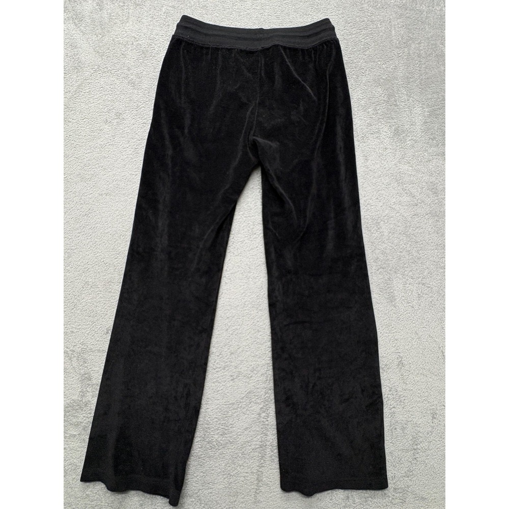 BCBG Max Azria Pants Womens Large Velour Wide Leg Lounge Yoga Butterfly‎ - Picture 2 of 6